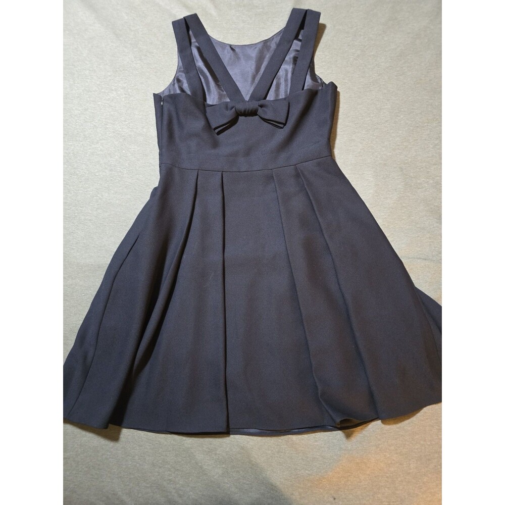 Kate Spade Black Fit and Flare Crepe Bow Back Dress 10 Little Black dress NWT